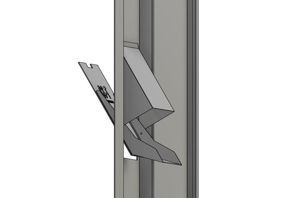 ３D Cadで可動部の回転軌跡チェック